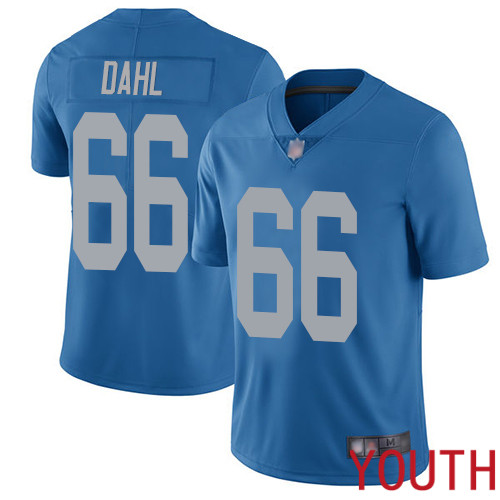 Detroit Lions Limited Blue Youth Joe Dahl Alternate Jersey NFL Football #66 Vapor Untouchable